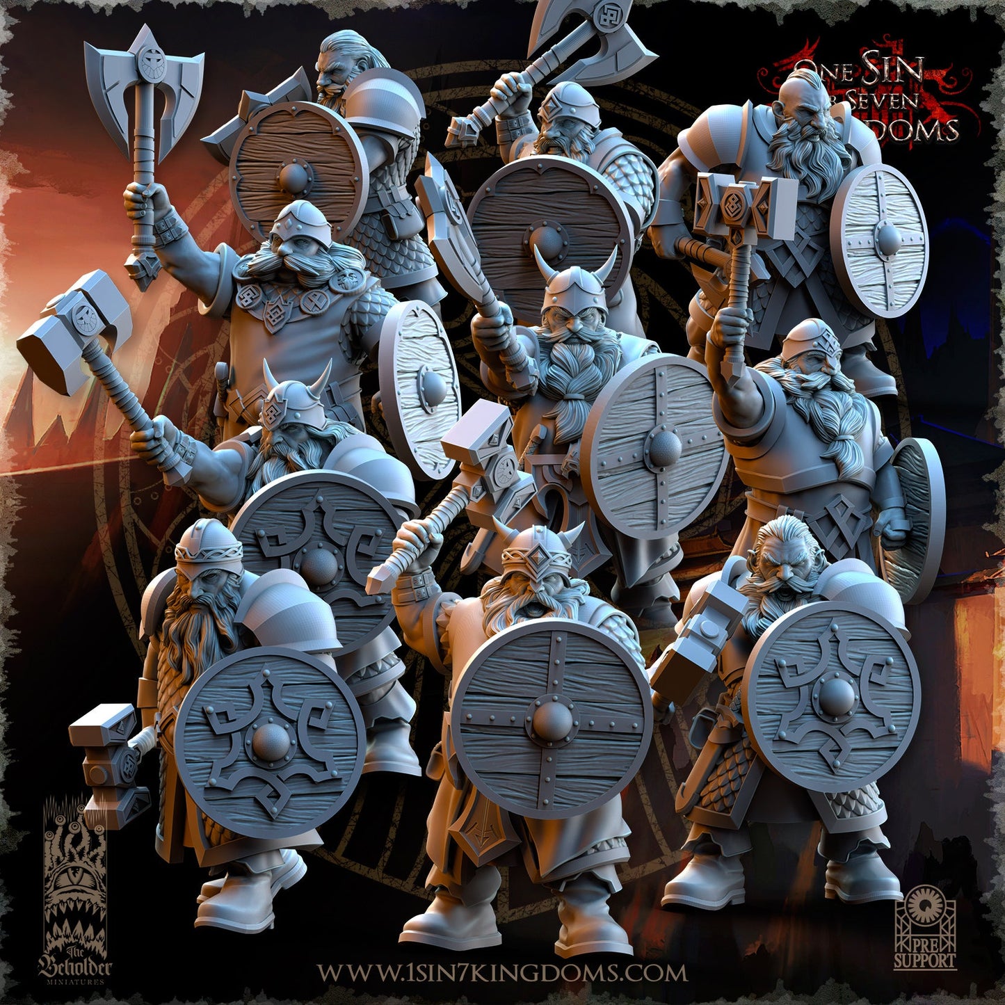 Warriors, The Beholder Miniatures