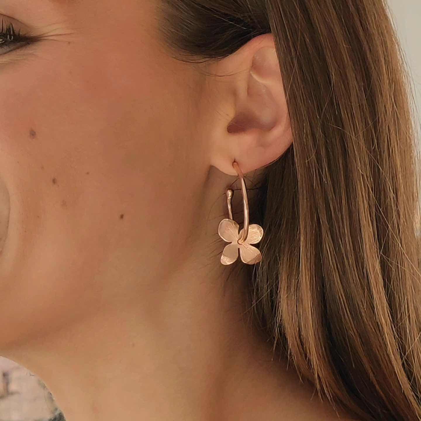 Pendientes Aros Hydrangea