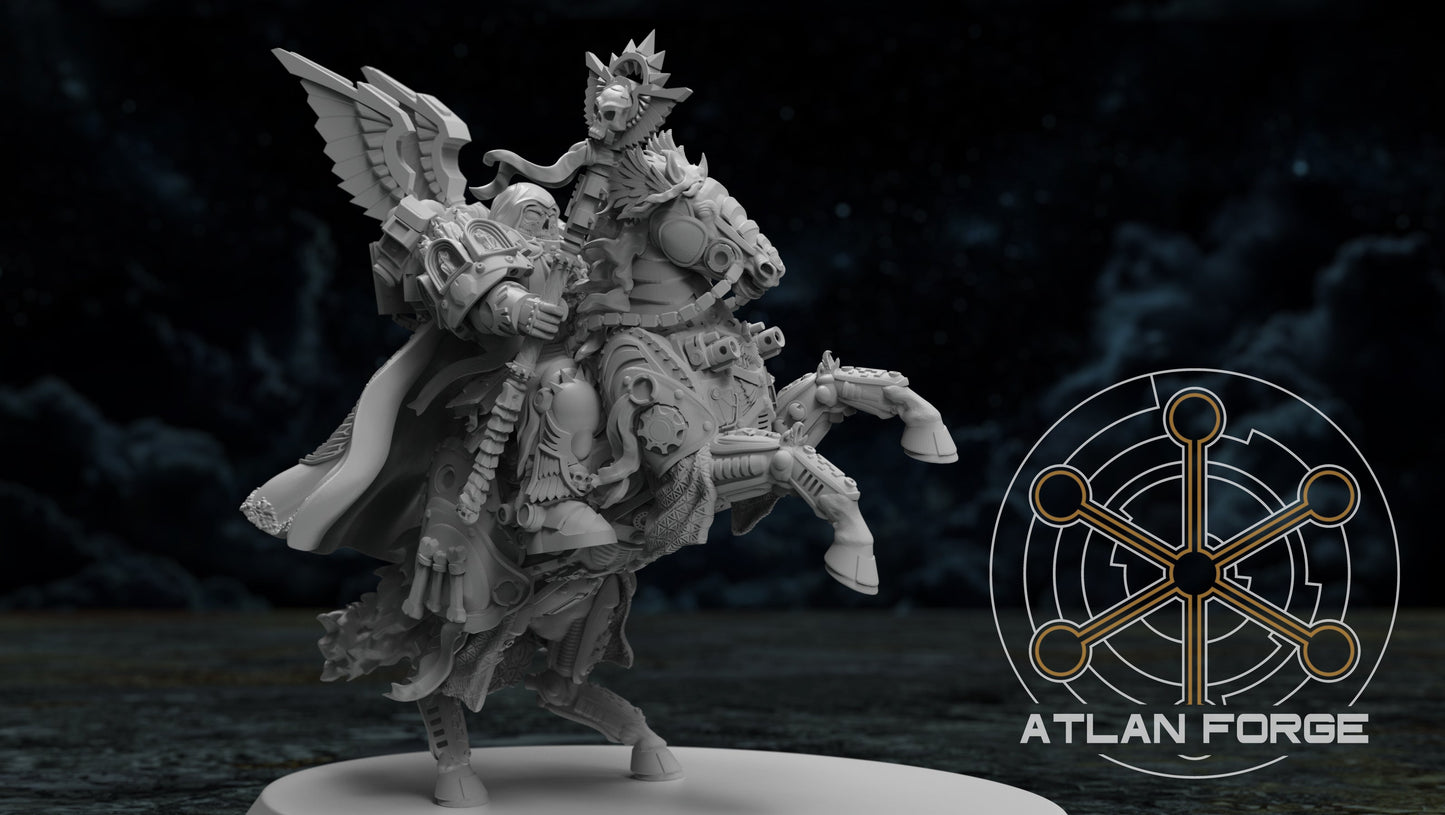 Mounted Battle Priest Knights Angelic, Atlan Forge