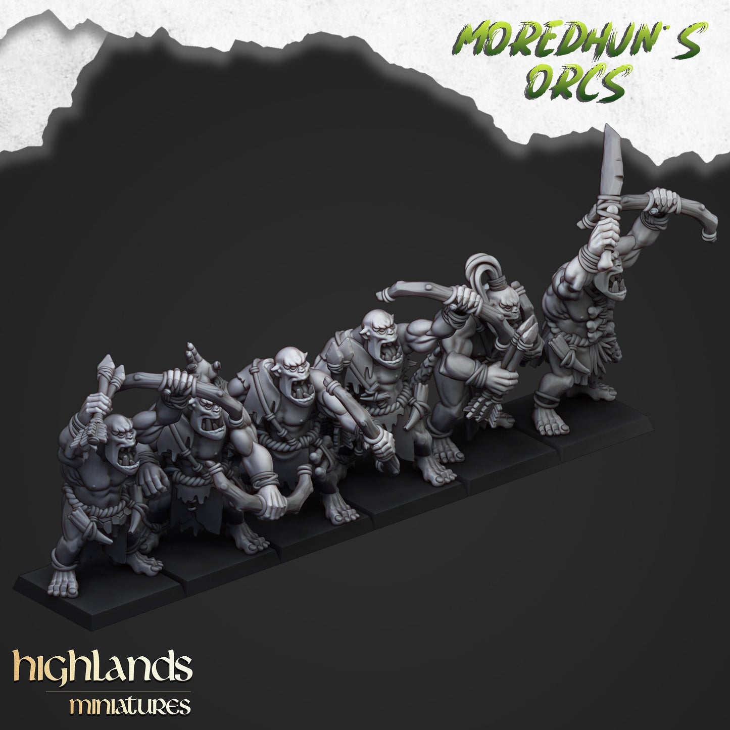 Cave Orcs, Highlands Miniatures