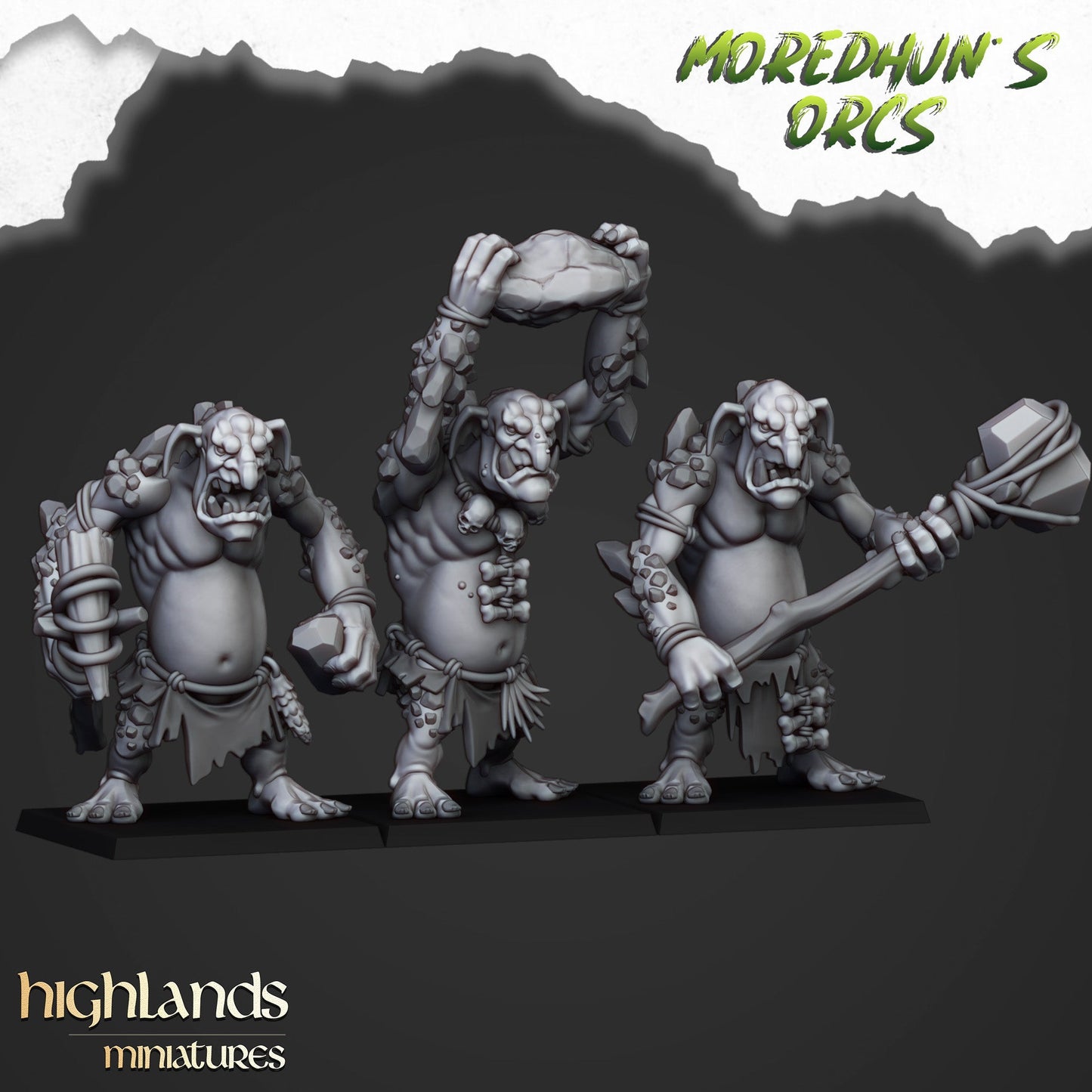 Cave Trolls, Highlands Miniatures