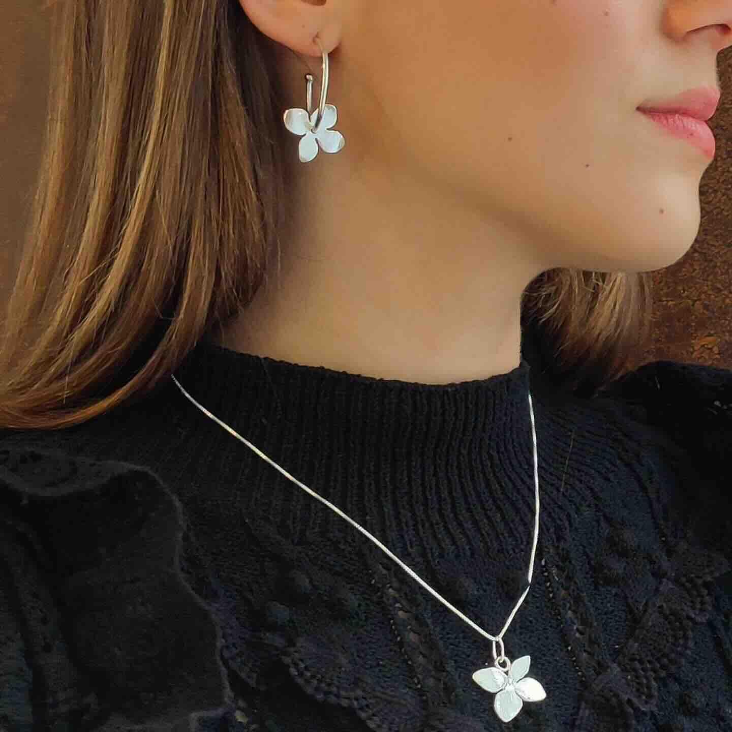 Colgante Flor de Hortensia