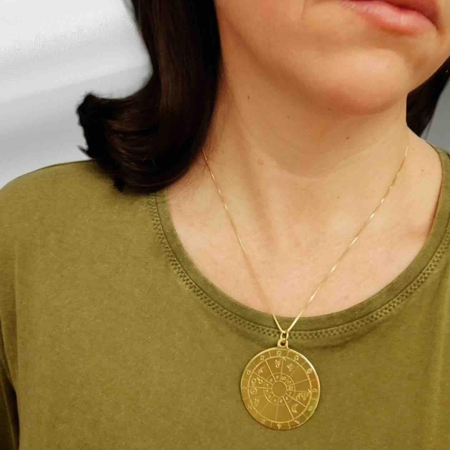 Colgante Medallón Carta Astral