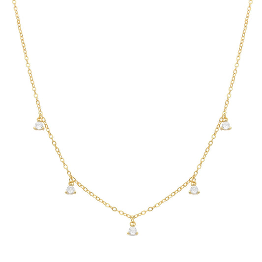 Collar acabado en Oro amarillo de 18 Kts