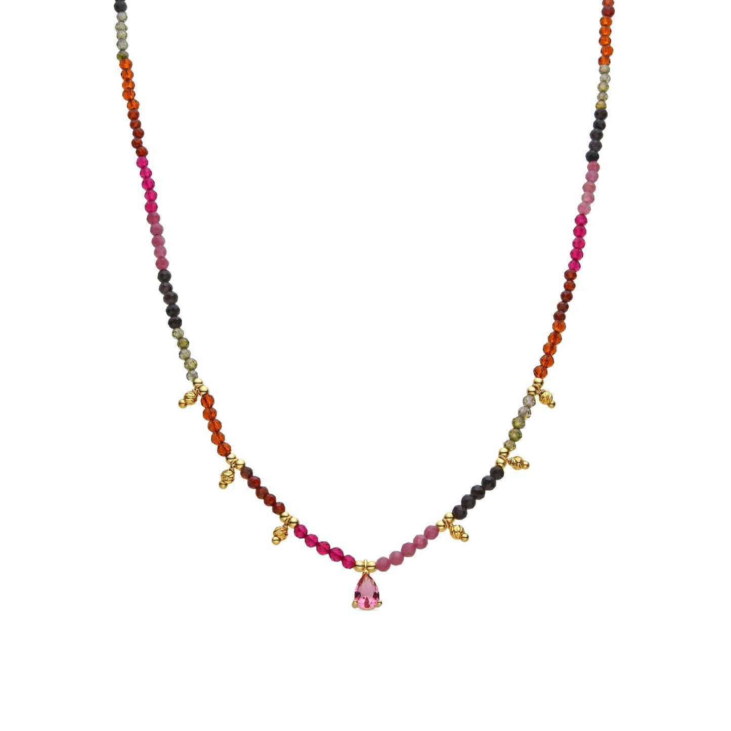 Collar acabado en oro amarilo 18k