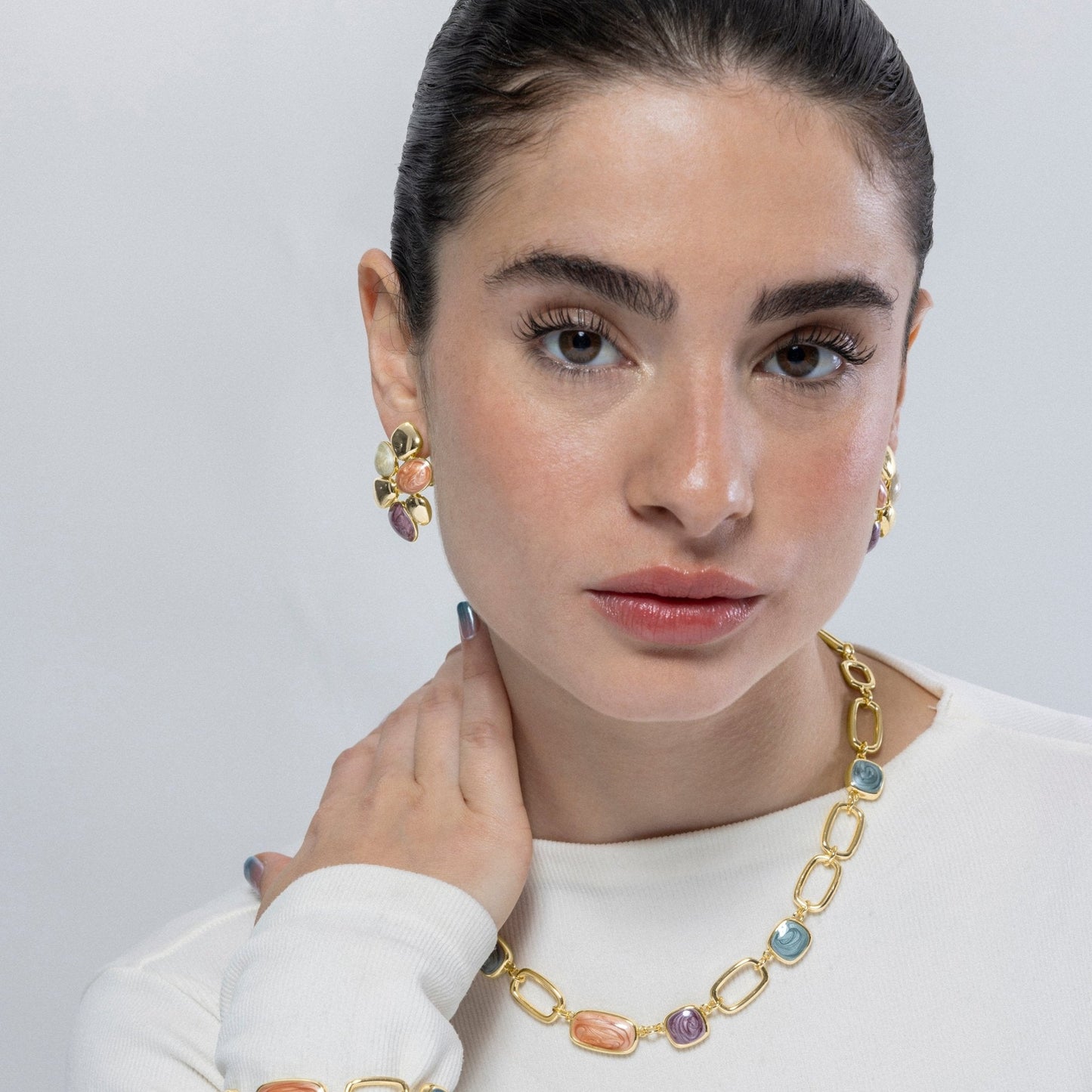 Collar acabado oro 18k