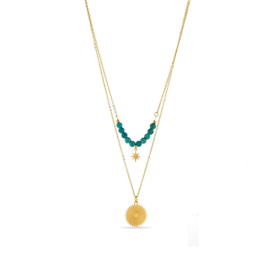 Collar acabado oro 18k