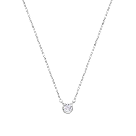 Collar acabado plata