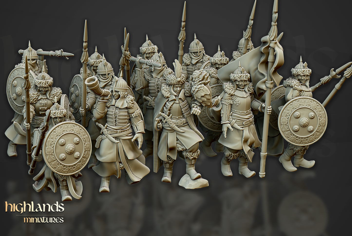 Spearmen Daughters Volhynia, Highlands Miniatures