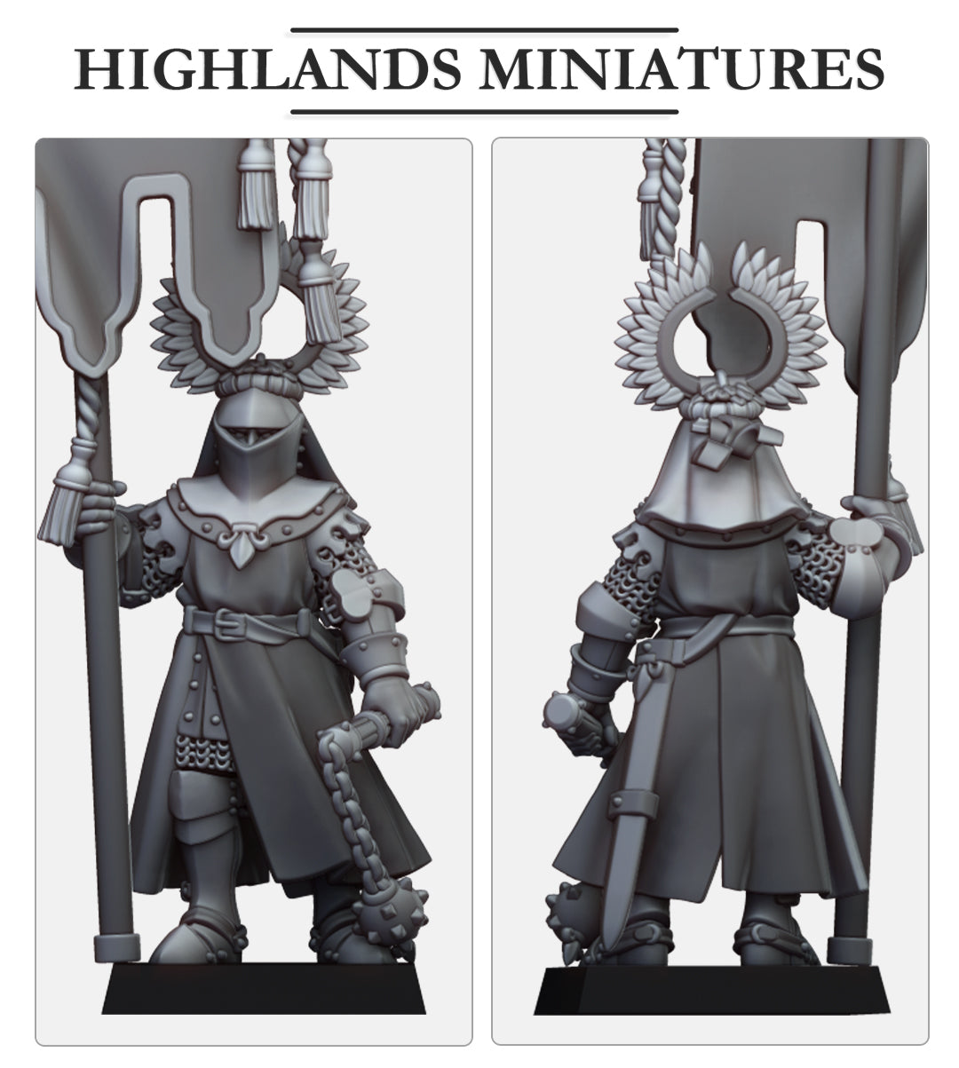 Gallia Battle standard bearer, Highlands Minatures