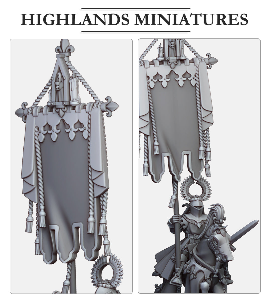 Gallia Battle standard bearer, Highlands Minatures