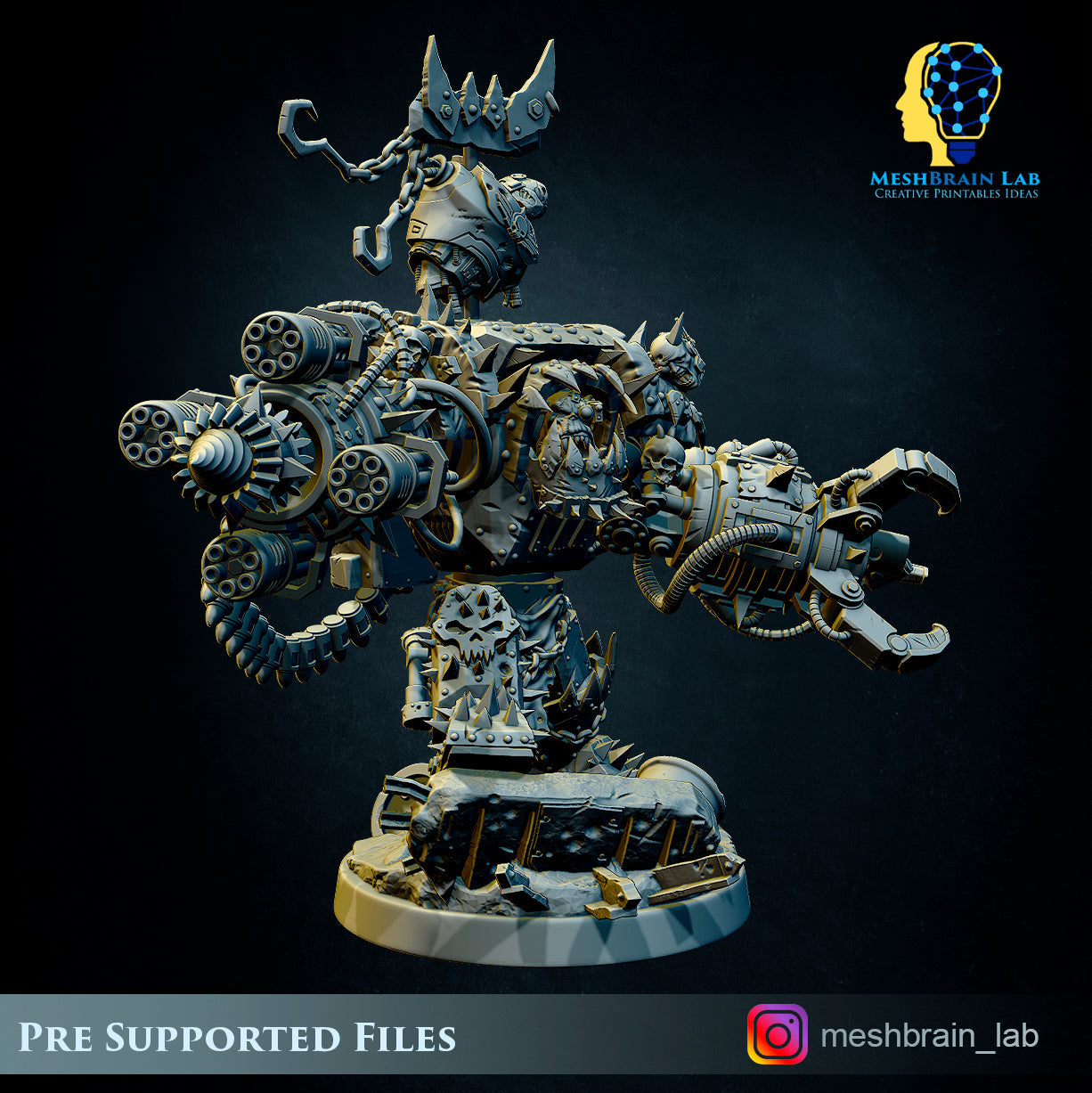 Ork Warlord Gutkan Bonesmasha, MeshBrain Lab