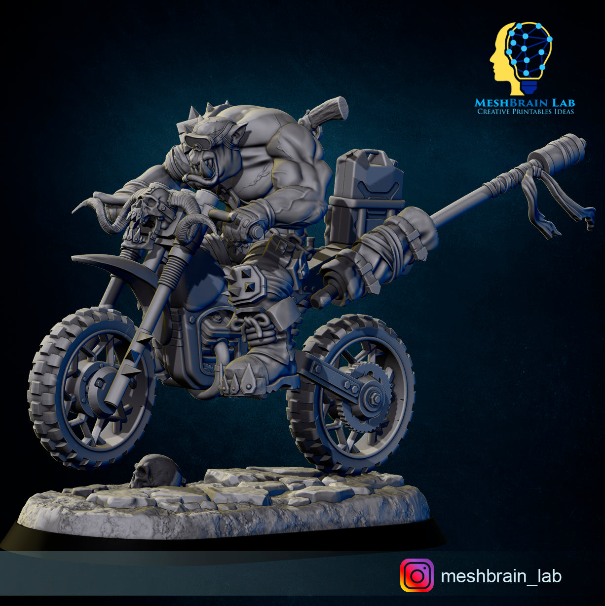 Wasteland Biker Orks Squad, MeshBrain Lab
