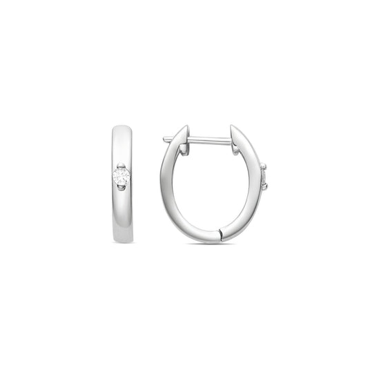 Pendientes acabado baño rodio