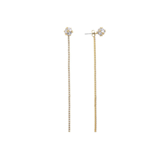 Pendientes acabado en baño oro amarillo 18K