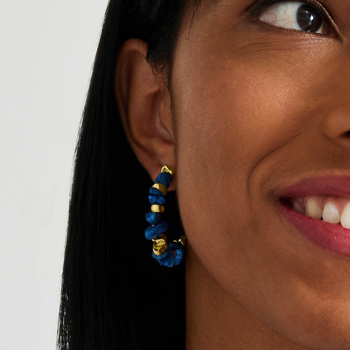 Pendientes acabado en oro 18k