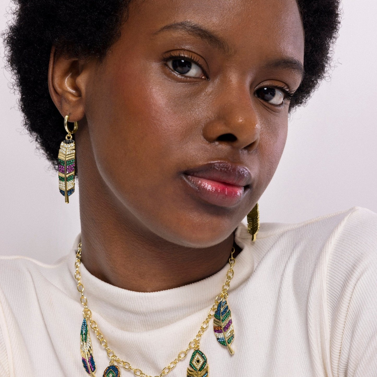 Pendientes acabado en oro amarilo 18k