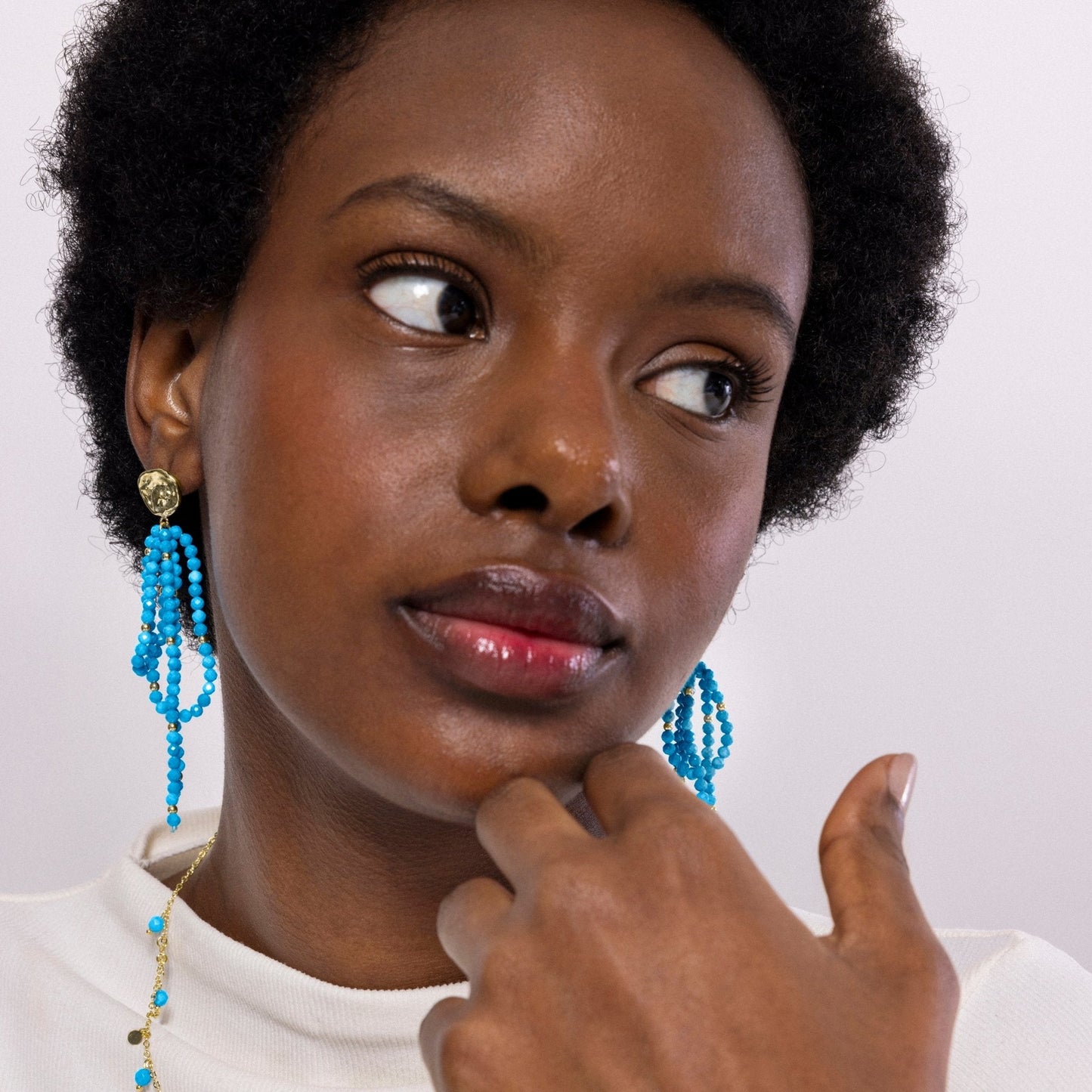 Pendientes acabado en oro amarilo 18k