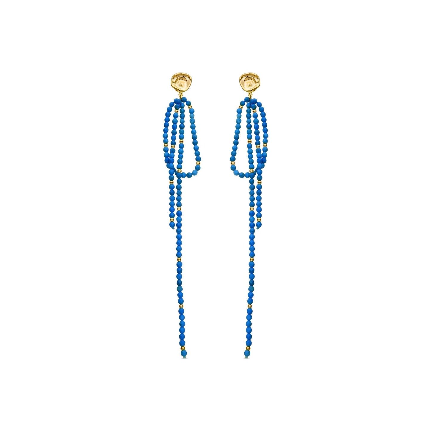 Pendientes acabado en oro amarilo 18k