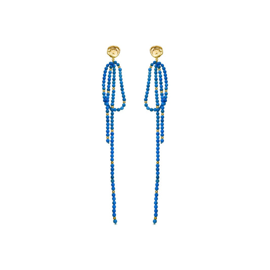 Pendientes acabado en oro amarilo 18k