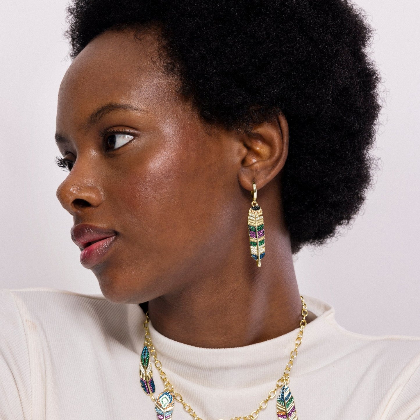 Pendientes acabado en oro amarilo 18k