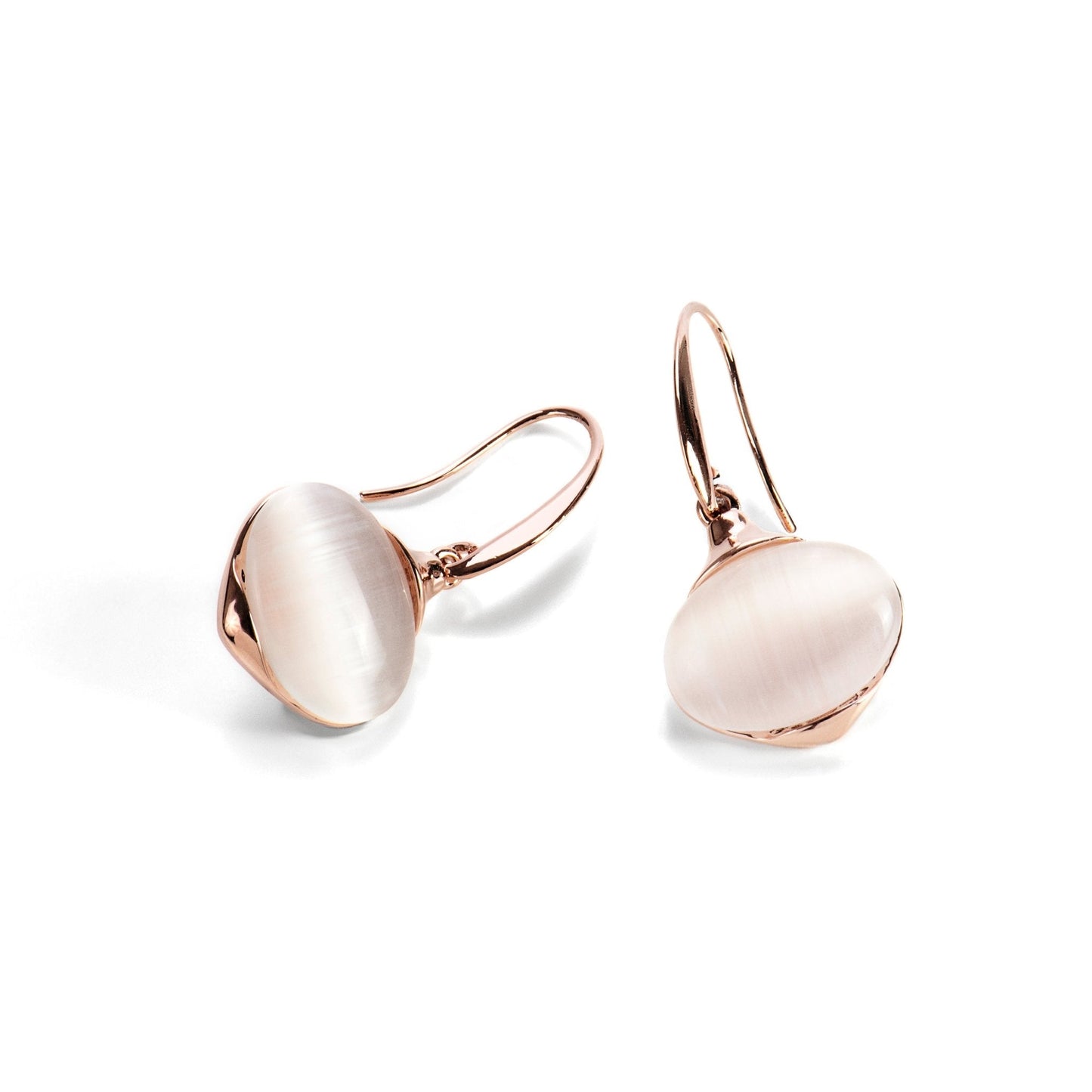 Pendientes acabado en Oro Rosa de 18 Kts