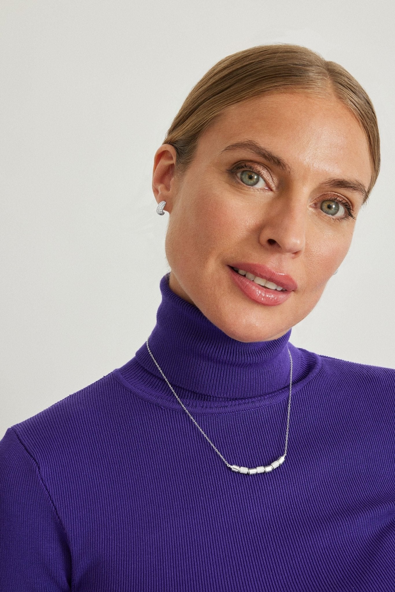 Pendientes acabado en rodio