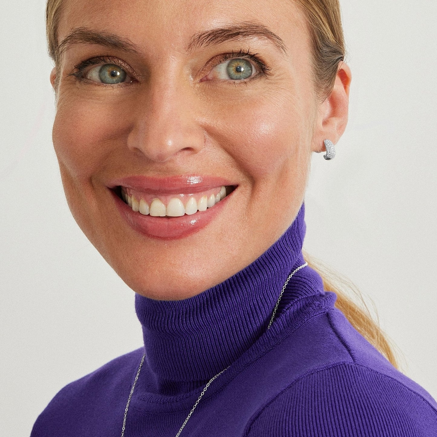 Pendientes acabado en rodio