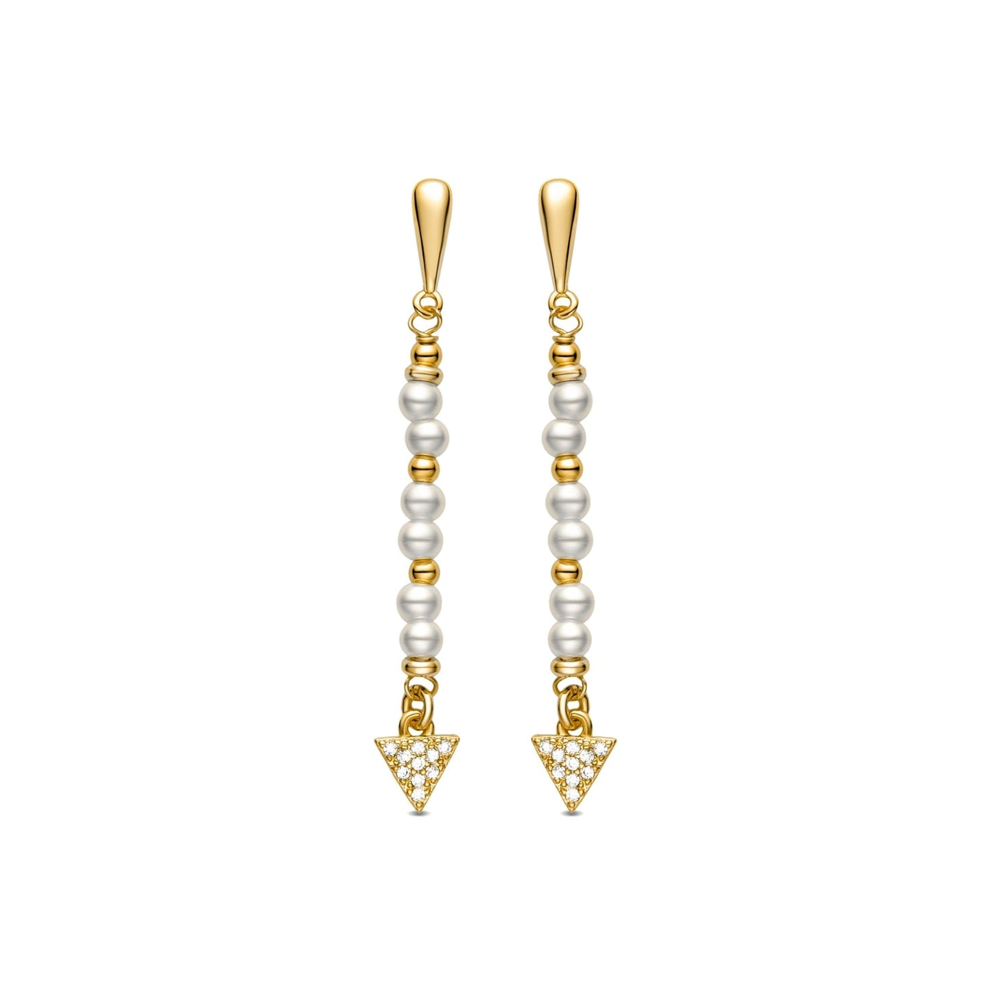 Pendientes acabado oro 18k