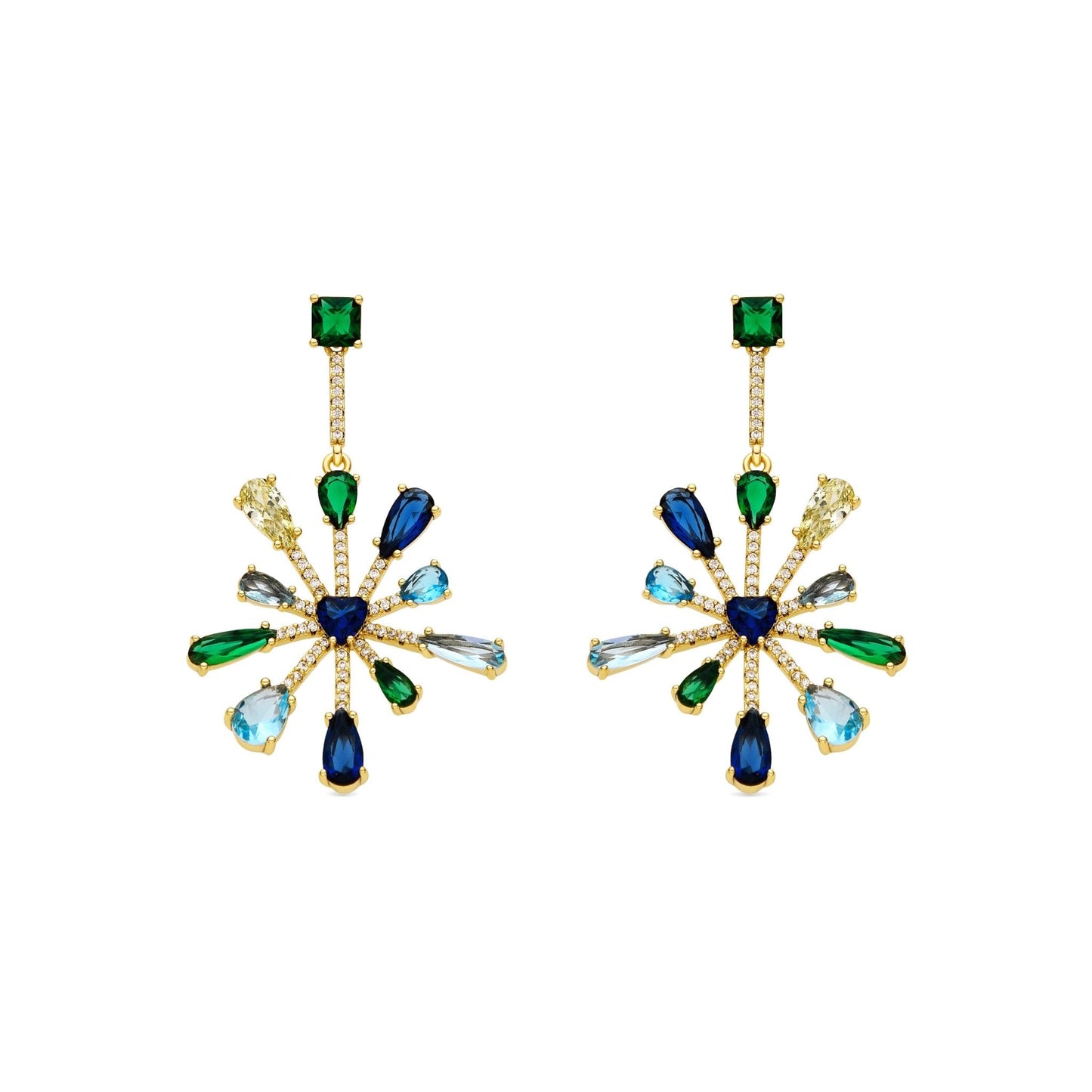 Pendientes acabado oro 18k