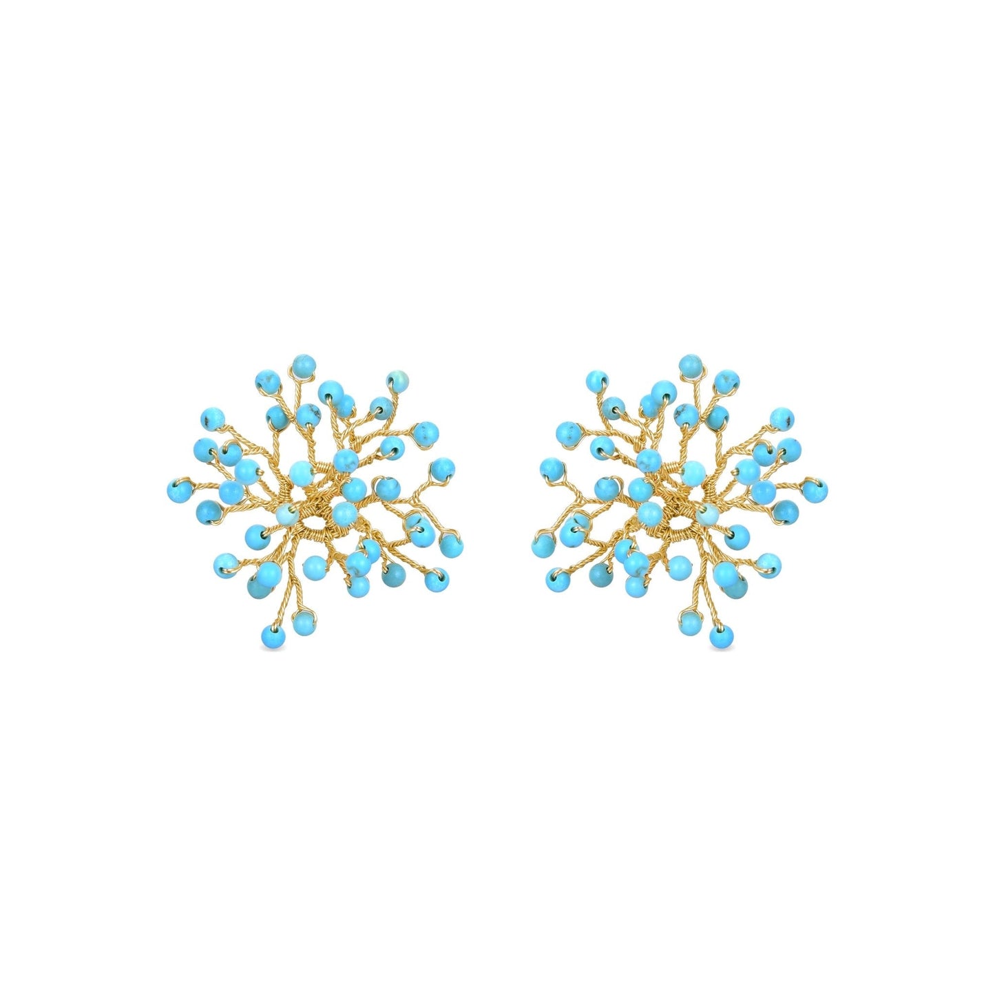 Pendientes acabado oro 18k