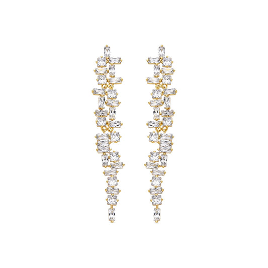 Pendientes acabado oro 18k