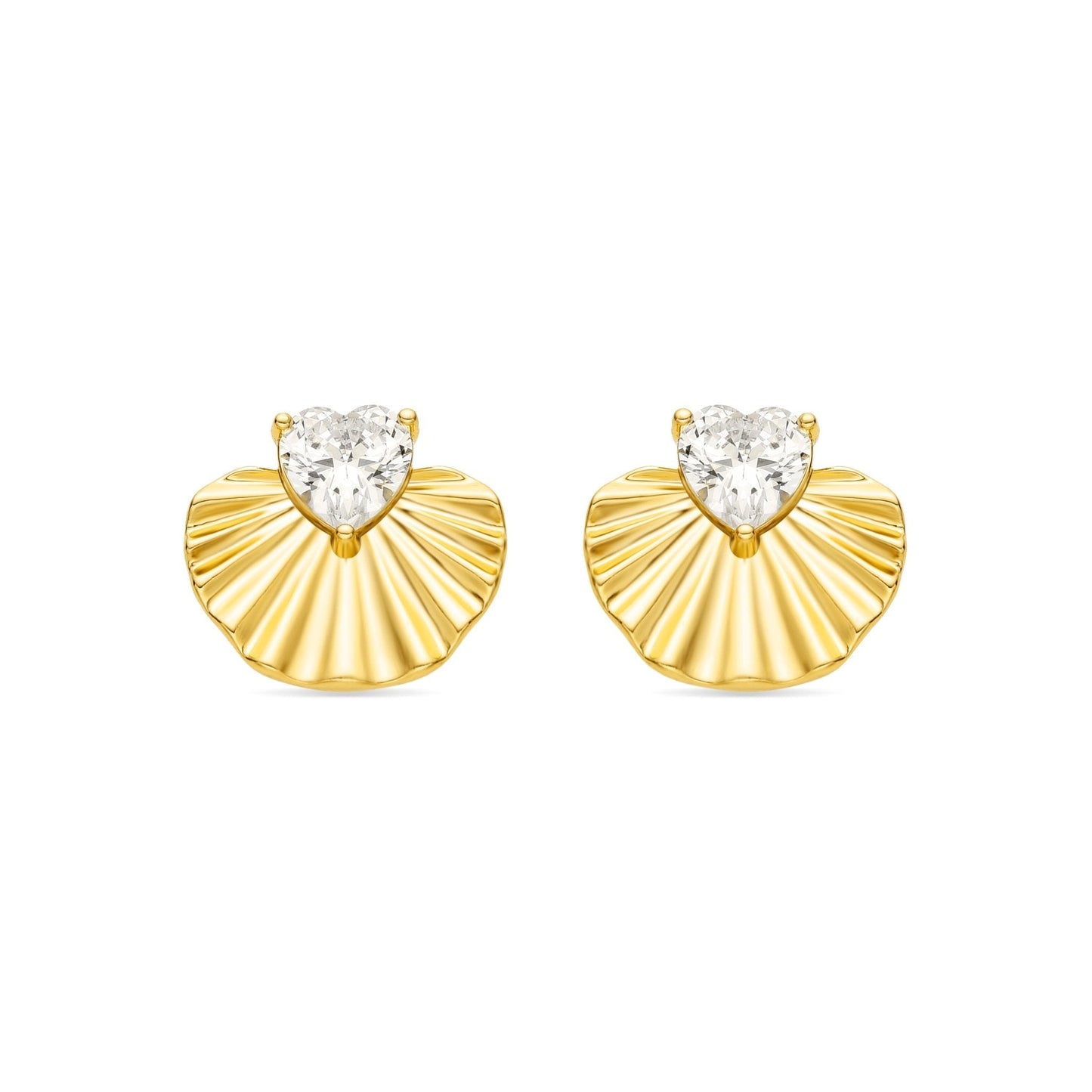 Pendientes acabado oro 18k