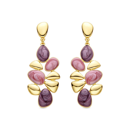 Pendientes acabado oro 18k