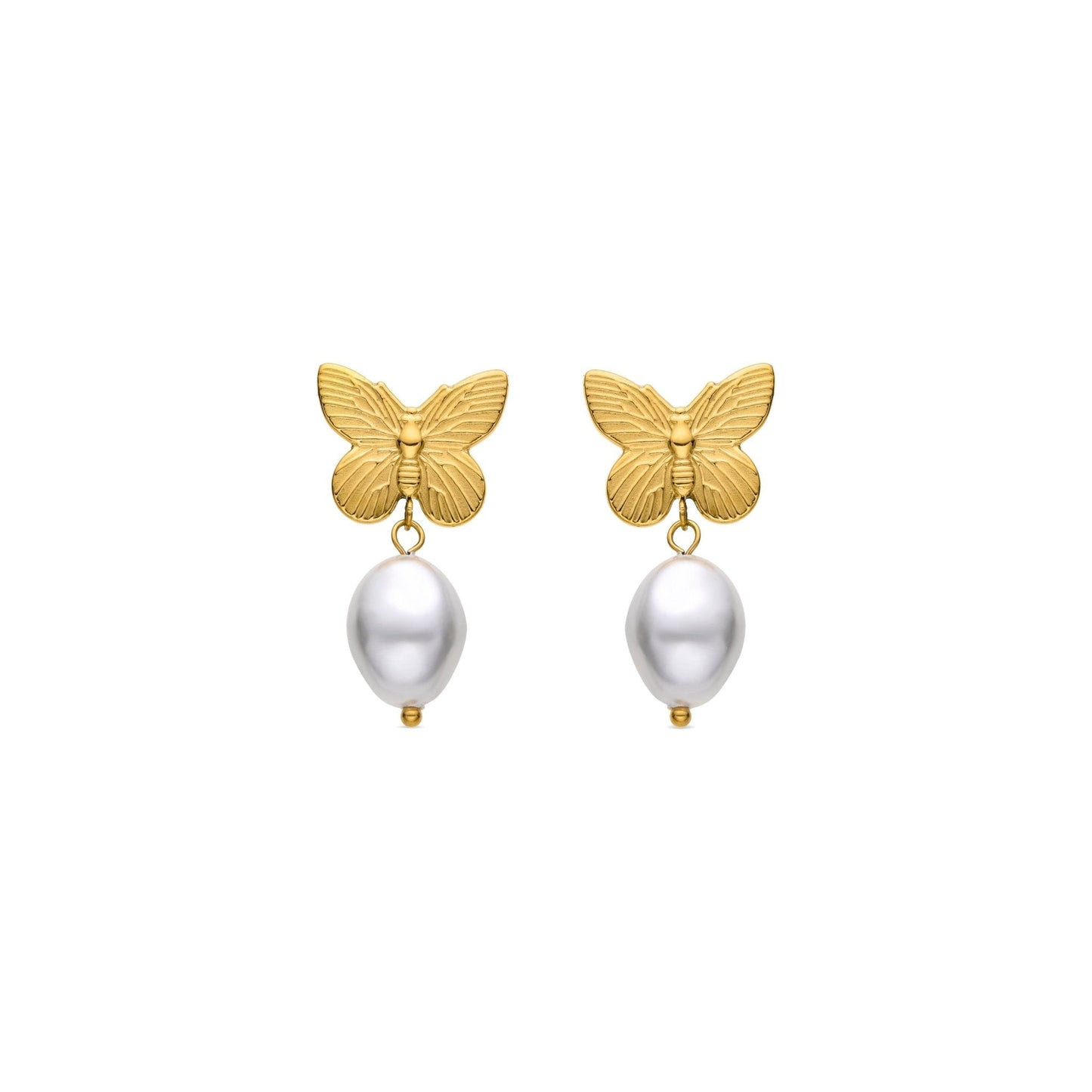 Pendientes acabado oro 18k