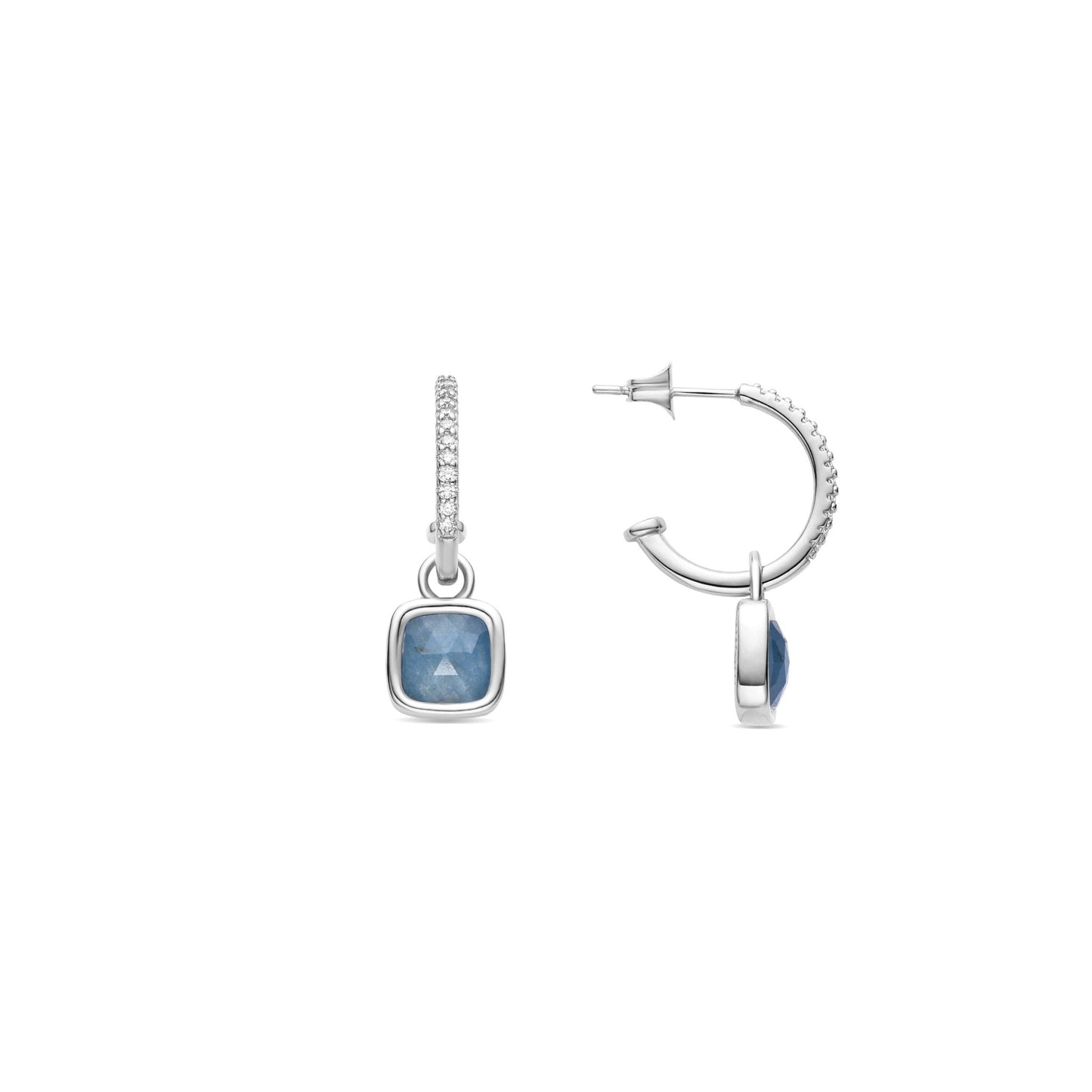 Pendientes acabado plata