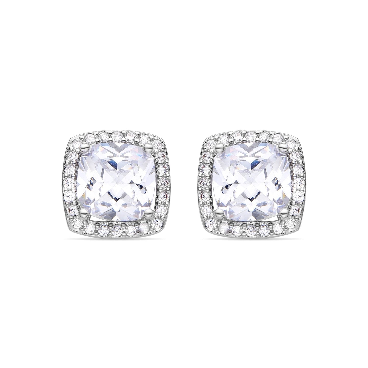 Pendientes acabado plata