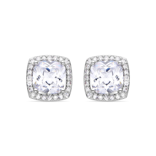 Pendientes acabado plata