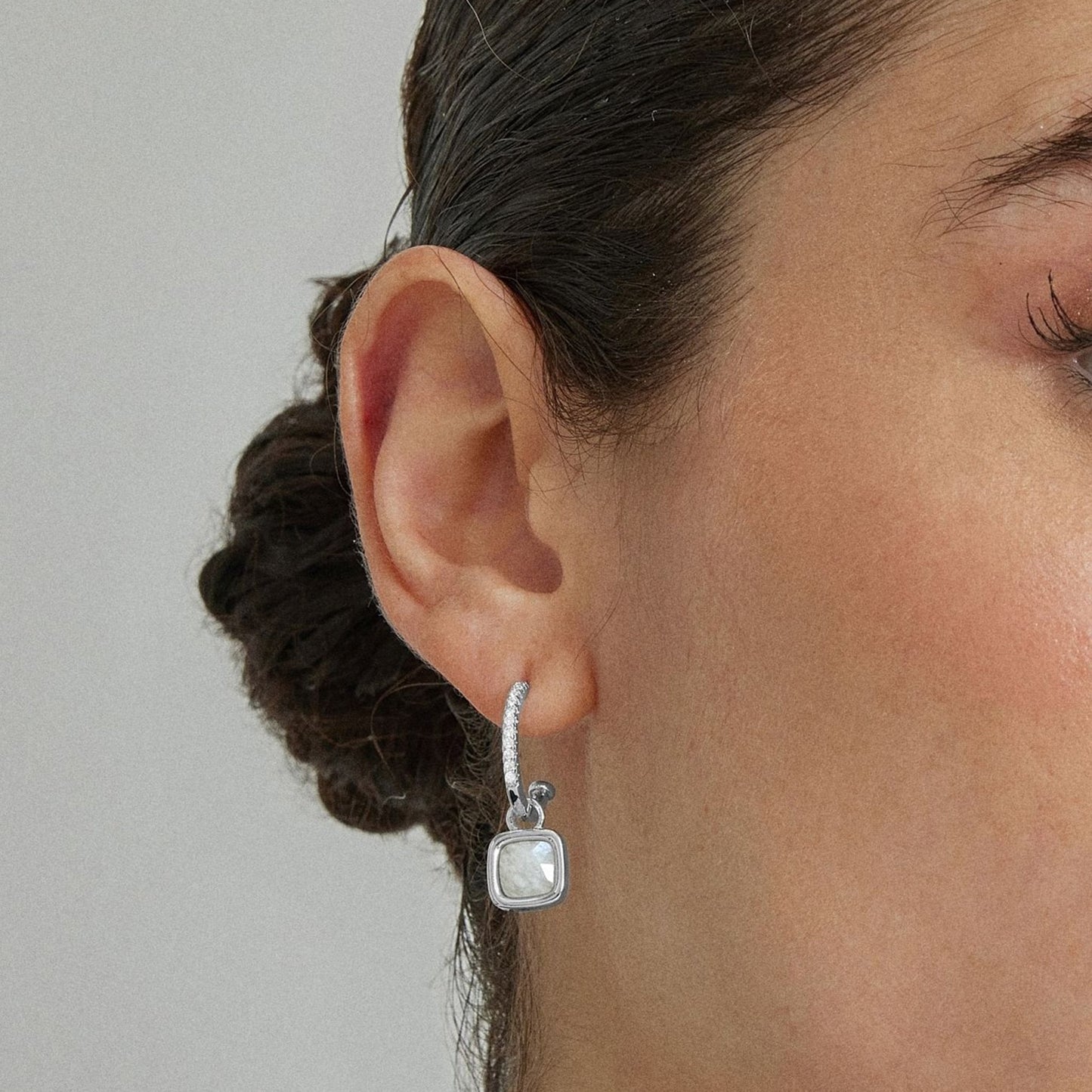 Pendientes acabado plata