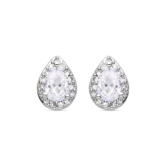 Pendientes acabado plata