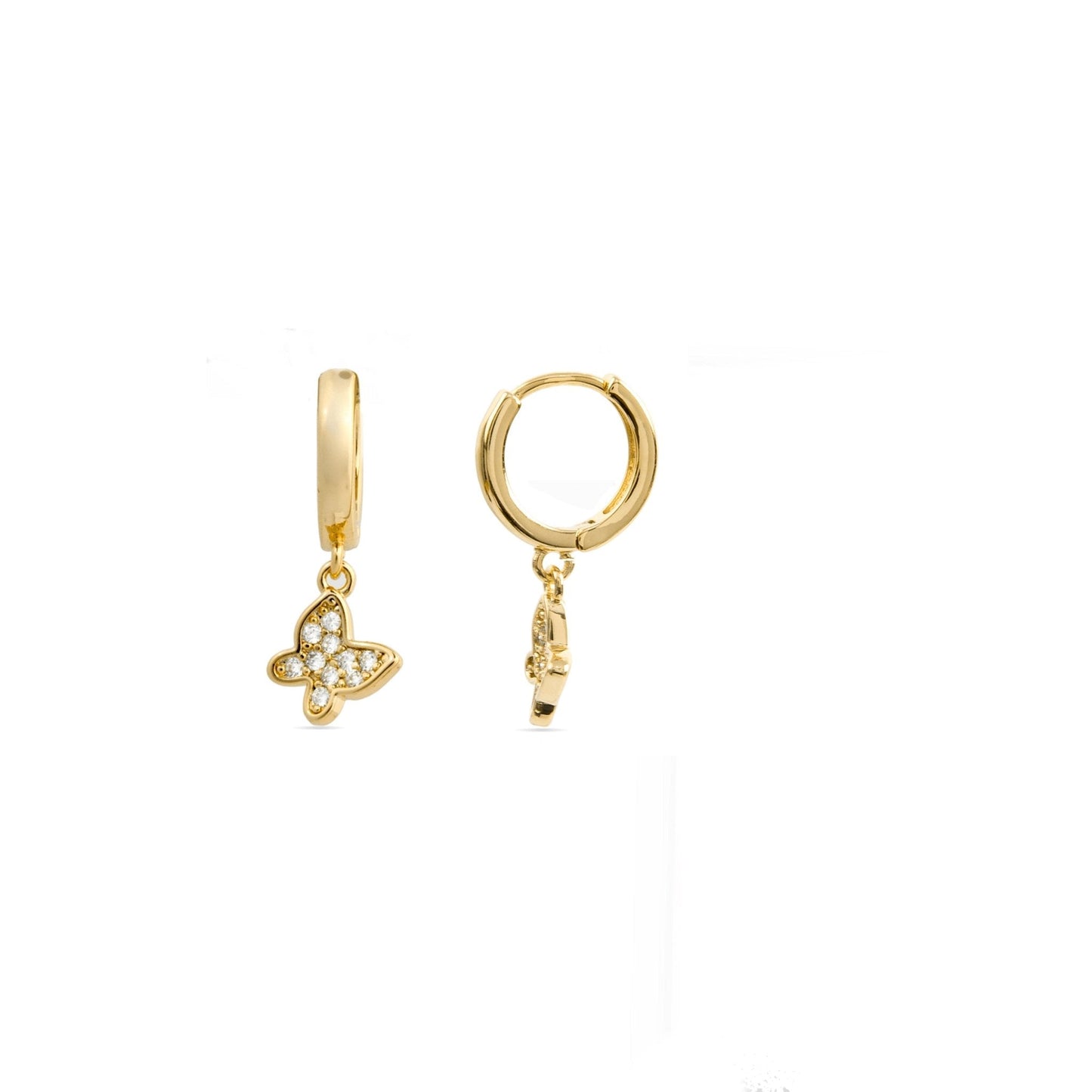 Pendientes acabados en oro 18k