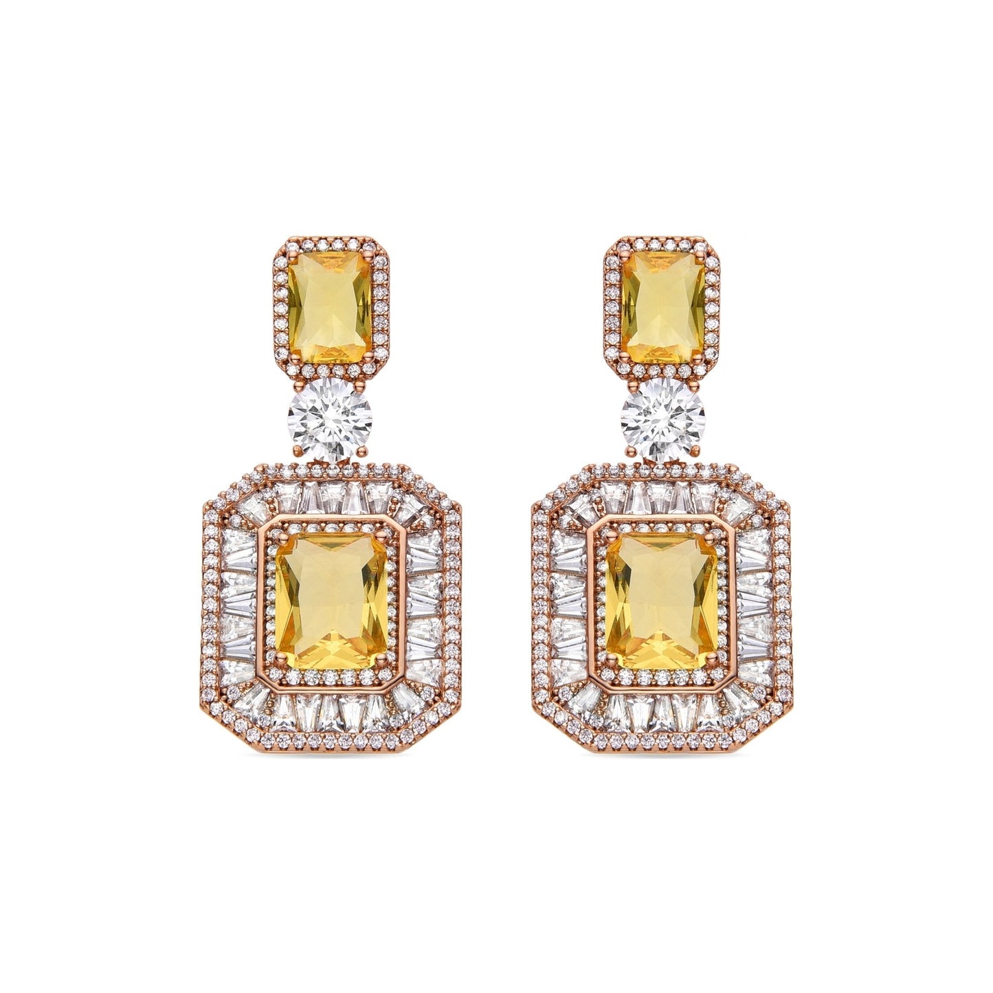 Pendientes acabados en oro 18K