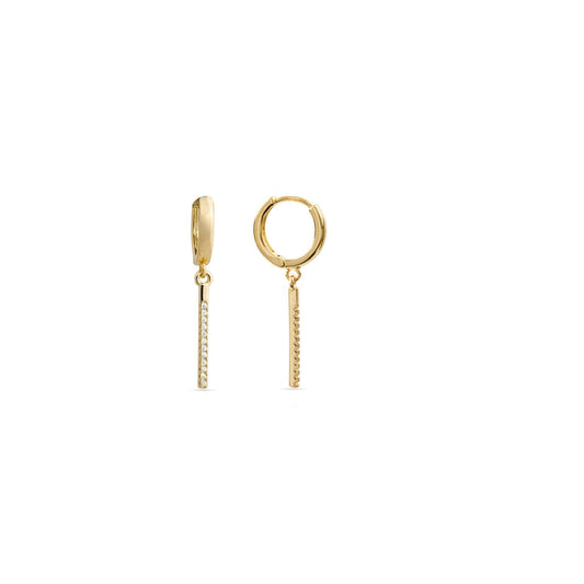 Pendientes acabados en oro 18k
