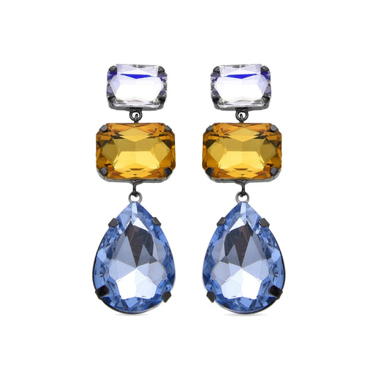 Pendientes acabados en oro amarillo 18k