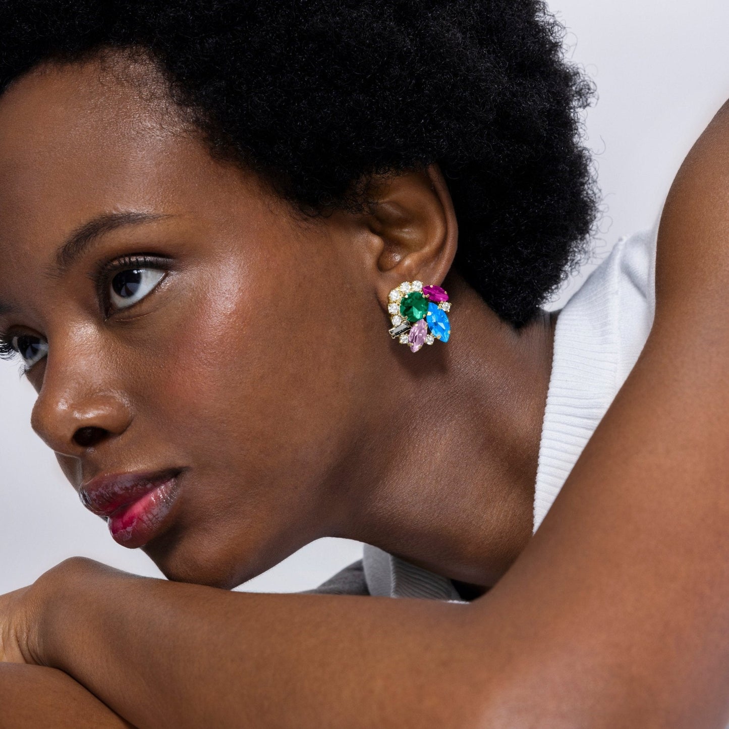 Pendientes acabados en oro amarillo 18k