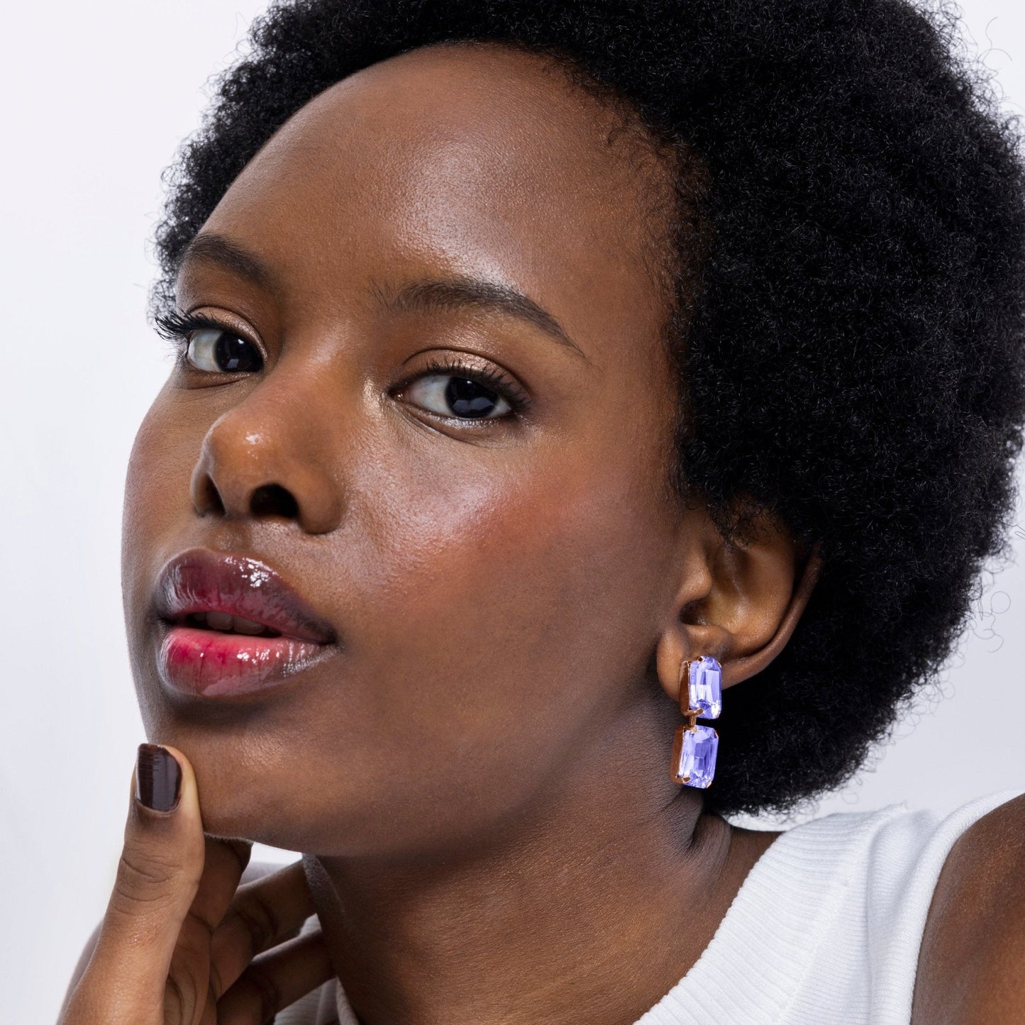 Pendientes acabados en oro amarillo 18k