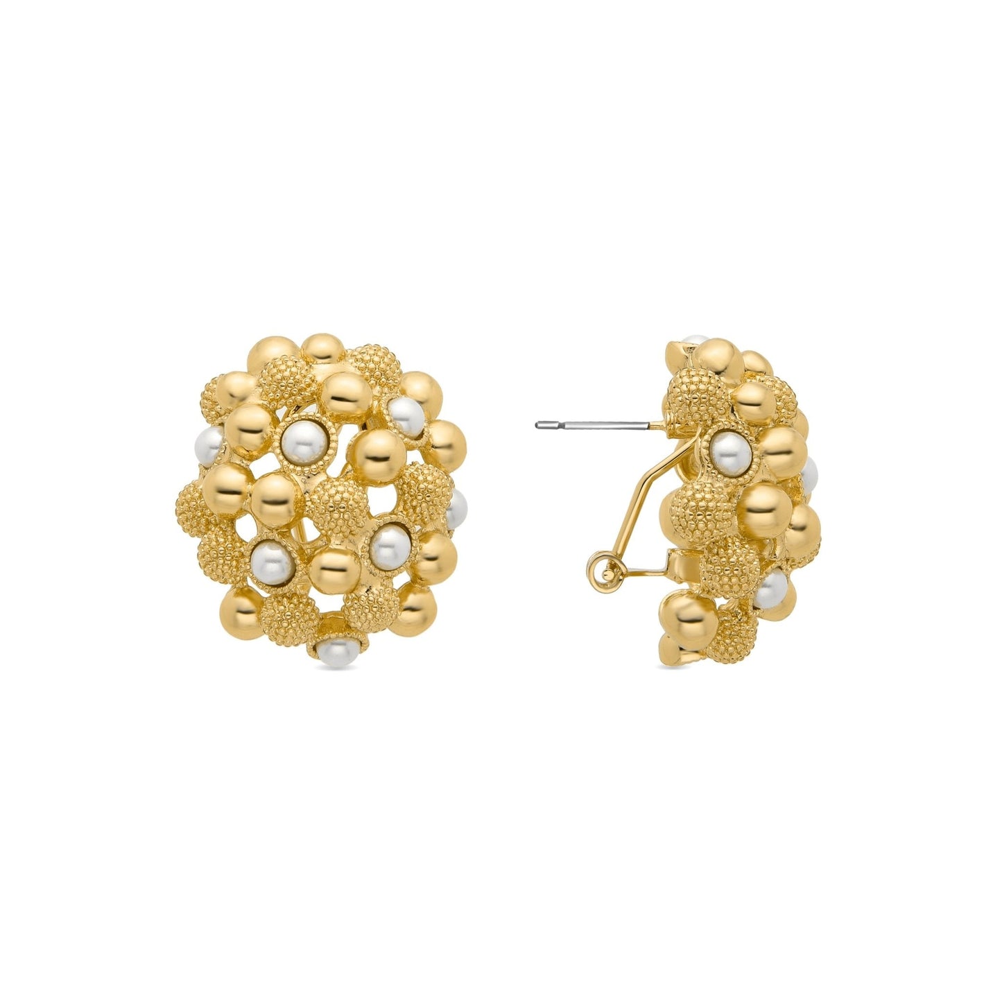 Pendientes acabados en oro amarillo 18k