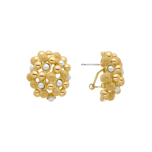Pendientes acabados en oro amarillo 18k