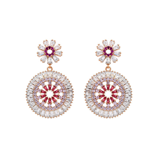 Pendientes acabados en oro amarillo de 18K