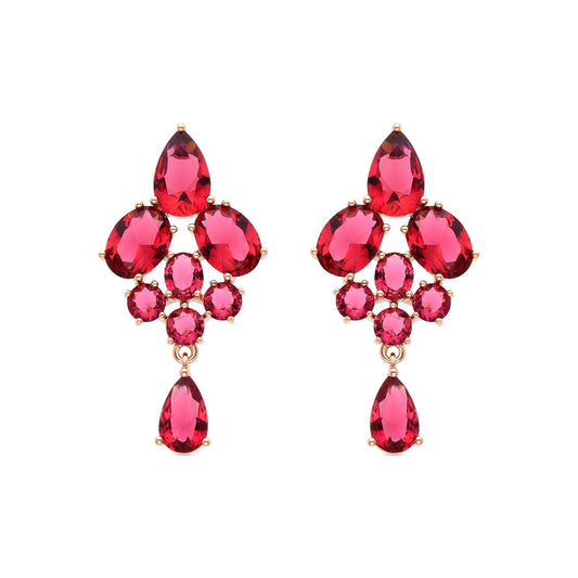 Pendientes acabados en oro amarillo de 18K